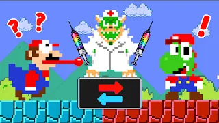 What If Super Mario and Yoshi but Swap Places With Rainbow Magic? | ADN MARIO GAME