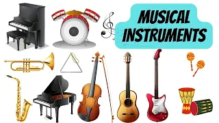 Musical Instruments Names and Sounds for Kids to Learn