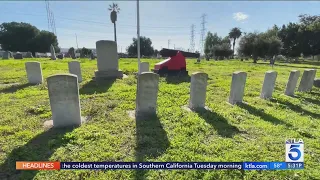 Metal thieves target Los Angeles cemetery