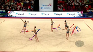 Italy (ITA) - 2019 Rhythmic Junior Worlds, Moscow (RUS) - Qualifications 5 Ribbons