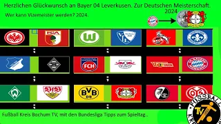 Meine Bundesliga Tipps zum 30. Spieltag (23/24)