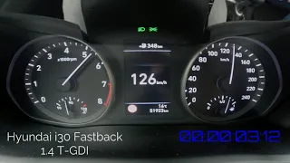 Hyundai i30 Fastback 1,4 T-GDI 100-200 km/h