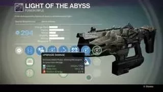 LIGHT OF THE ABYSS new raid weapon in destiny dlc the dark below