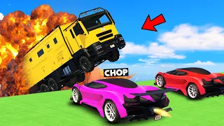 GTA 5 CHOP DID DOUBLE DECKER SUMO CHALLENGE WITH ME