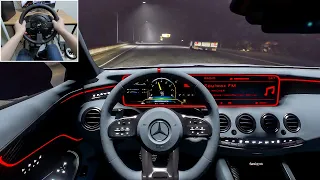 GTA 5 - 2021 Mercedes Benz AMG S63 Coupe | Night drive | NVE [Steering Wheel gameplay]