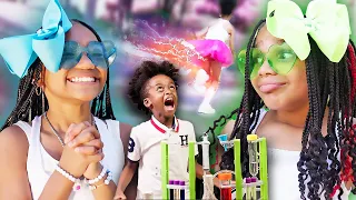 "EVIL BOY tries to STEAL our POWERS!" | BLACK POWDER PUFF GIRLS | Ep2 | Tiffany La'Ryn