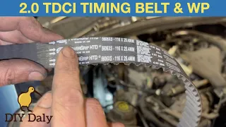 Ford 2.0 TDCI Timing belt kit & water pump replacement 2007 S-Max