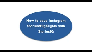 How to download stories and highlights with StoriesIG?