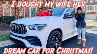 I bought my wife her dream car for Christmas! || 2022 Mercedes AMG GLE 53