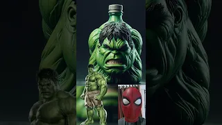 Superheroes but bottle 💥 Marvel & DC-All Characters #marvel #avengers#shorts