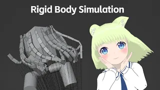 Blender create rigid body simulate skirt/hair