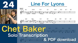 Line For Lyons [1954] (Chet Baker) Solo Transcription #24