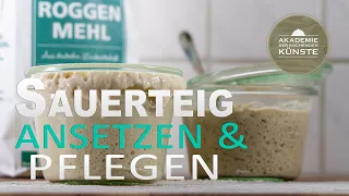 SAUERTEIG selber machen | SAUERTEIG füttern | SAUERTEIG ansetzen | SAUERTEIG pflegen [SO GEHT`S!]