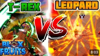 (ZOAN BATTLE) T-rex vs Leopard - blox fruits update