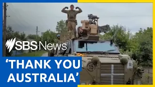 Ukrainian troops give shout-out to Australia for helping with counter-offensive | SBS News