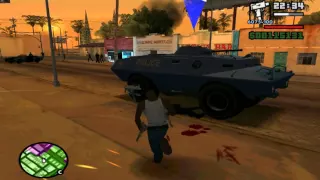 How to get BP/FP SWAT Tank from End of the Line - GTA San Andreas