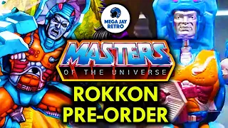 Rokkon Pre-Order Details Mattel Creations Exclusive Masters of the Universe Origins - Mega Jay Retro