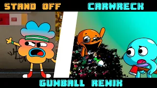 FNF The Darkness of Elmore - Stand Off & Carwreck | Gumball Remix