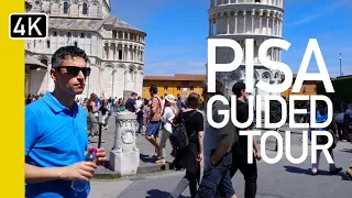 The streets of Pisa, Italy 4K Narrated Walking Tour 2024