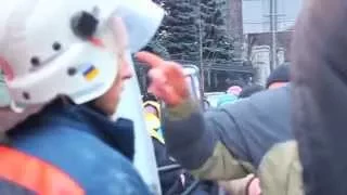 Киев, Майдан, Грушевского 19.01.2014