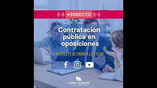 Contratación pública Básica para oposiciones y conceptos muy básicos