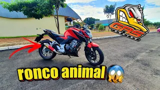 cb300f twister com escapamento GRS 🥶 escutem esse ronco