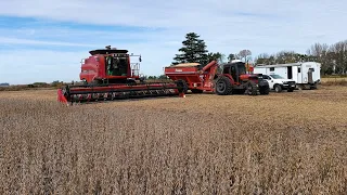 Cosechando soja lejos de casa!!