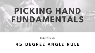 Beginning Fingerstyle Guitar Tutorial - Correct Hand Position (45 Degree Rule)