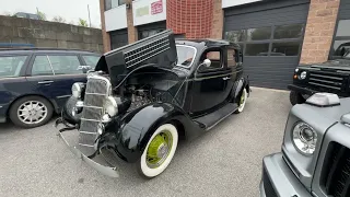 1935 Ford Model 48 Deluxe - Cold Start Procedure and Demo