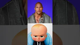 turning ✨ The Rock into ✨ the BOSS BABY ✨ and he looks so CUTE 🥰 | SWISA #shorts