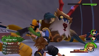 Kingdom Hearts HD 1.5+2.5 ReMix - KH2FM - Storm Rider Boss Battle [PS4/60fps]