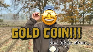 PETE’s first ever GOLD COIN metal detecting!