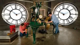 Tick, Tock. The Old Red tower clock is set forward for Daylight Saving Time