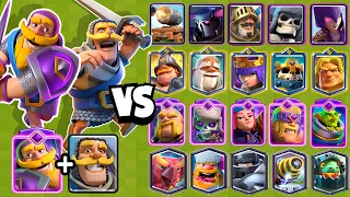 KNIGHT and its EVOLUTION vs ALL TERRESTRIAL CARDS | clash royale