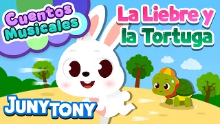 La Liebre y la Tortuga | Cuentos Musicales | ¿Quién Ganará? | JunyTony en español