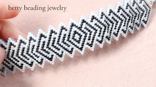 Two-layers beaded bracelet with elegant desing ,How to make beaded  jewelry at home.