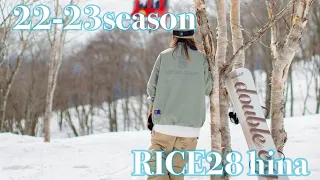 22-23season RICE28 hinaスノーボード グラトリ