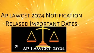 Ap lawcet Notification 2024 |lawcet2024 |lawstudents#lawcetexampreparation