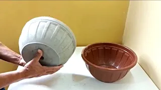 How to Make a Desert Rose Cement Vase | Easy