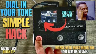 QUICK TIP for Dialing In Your Tone w/ a LOOPER - Music Tech Quick Tip