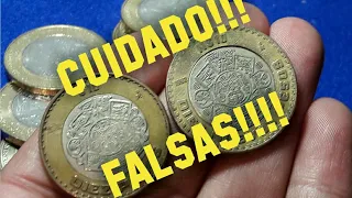 PRECAUCIÓN monedas FALSAS