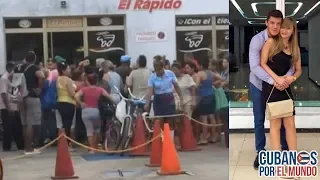 Largas colas de los cubanos para comprar alimentos; mientras que el castrismo vive como ricos