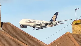 PLANESPOTTING FROM MY HOUSE! - Planes coming in to land @ London Heathrow - 15th November 2022 - 4K