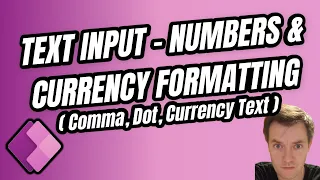 Power Apps -Text Input Numbers Formatting - comma, dot, currency code WITHOUT using additional label