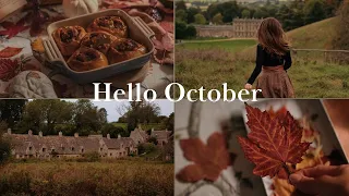 Hello October | Cozy slow autumn day in English Countryside | Caramel Apple Cinnamon Buns | Bibury