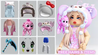 HURRY! GET NEW CUTE FREE ROBLOX HAIRS & ITEMS 🤩🥰