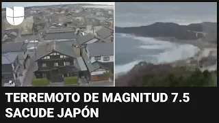 Alerta de tsunami en Japón tras potente terremoto en la costa noroeste del país
