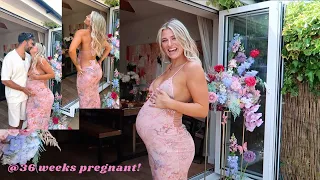 COME TO MY BABY SHOWER VLOG + baby shopping! last few weeks to go 🥹