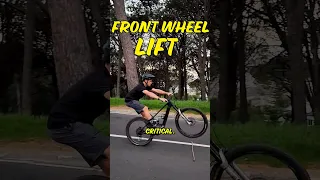 How to Lift the Front Wheel of your Mountain Bike💥#mtb #mountainbike #mtbskills #short #shortsvideo