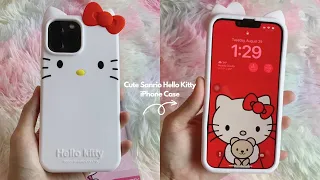 Cute Sanrio Hello Kitty iPhone Case Unboxing (Soft Silicone Case) ❤️✨